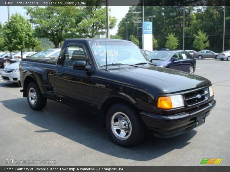 Black / Gray 1996 Ford Ranger XL Regular Cab