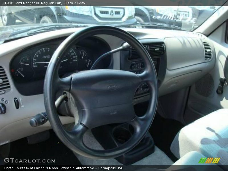 Black / Gray 1996 Ford Ranger XL Regular Cab