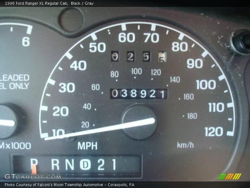 Black / Gray 1996 Ford Ranger XL Regular Cab