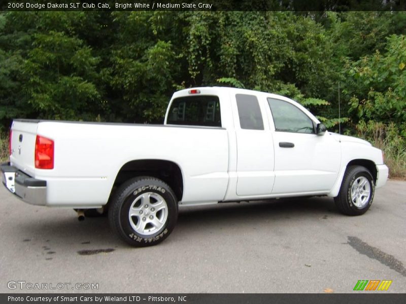Bright White / Medium Slate Gray 2006 Dodge Dakota SLT Club Cab