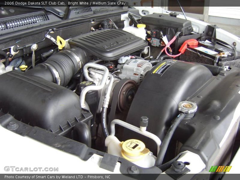 Bright White / Medium Slate Gray 2006 Dodge Dakota SLT Club Cab