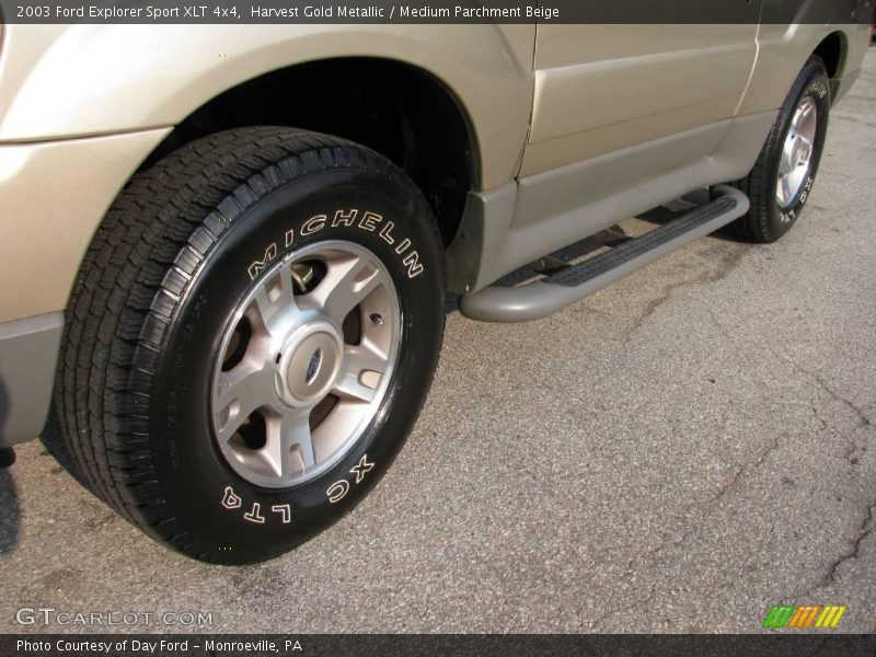 Harvest Gold Metallic / Medium Parchment Beige 2003 Ford Explorer Sport XLT 4x4