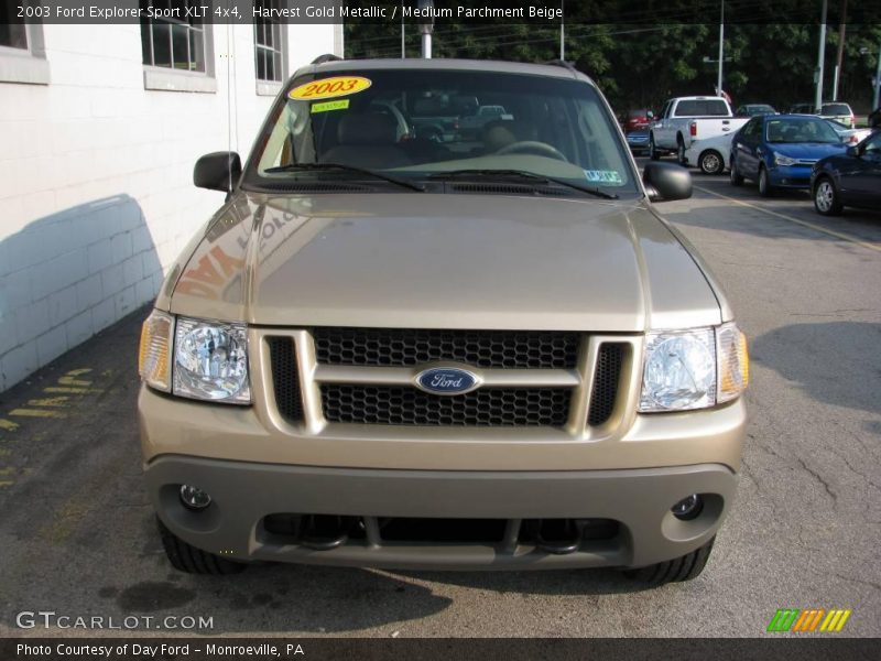 Harvest Gold Metallic / Medium Parchment Beige 2003 Ford Explorer Sport XLT 4x4