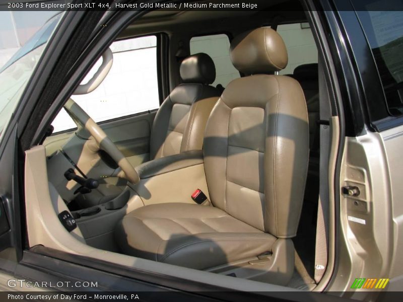 Harvest Gold Metallic / Medium Parchment Beige 2003 Ford Explorer Sport XLT 4x4