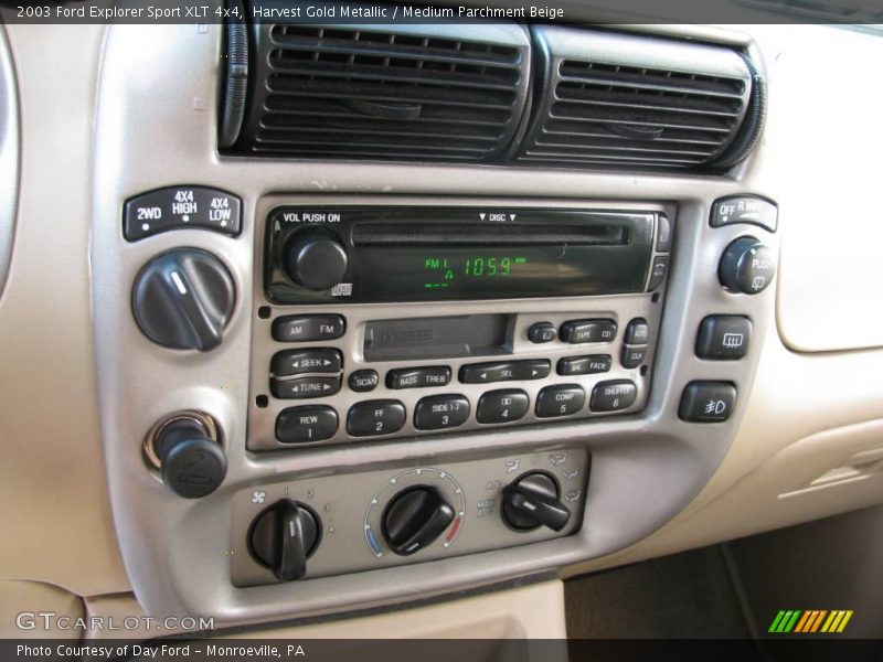 Harvest Gold Metallic / Medium Parchment Beige 2003 Ford Explorer Sport XLT 4x4