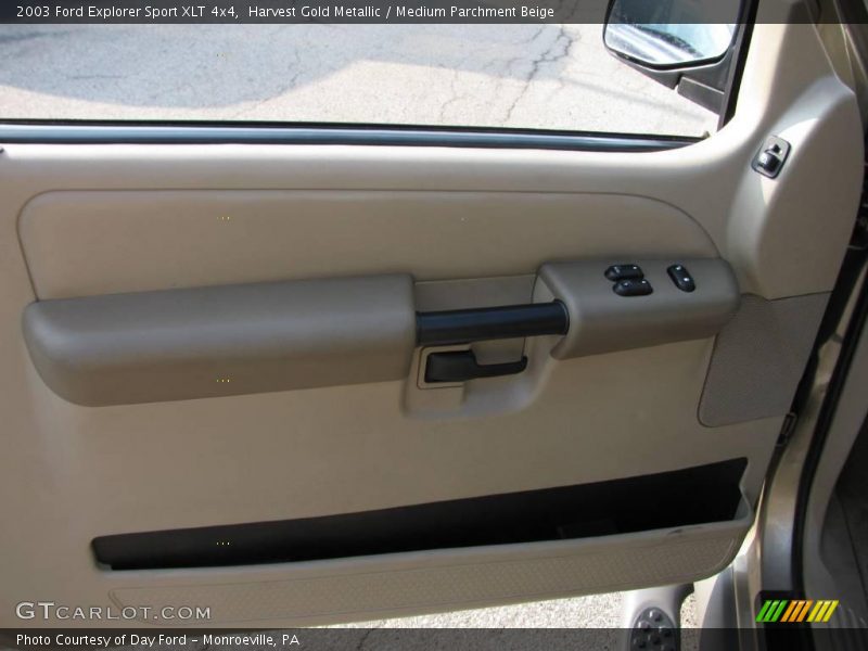 Harvest Gold Metallic / Medium Parchment Beige 2003 Ford Explorer Sport XLT 4x4