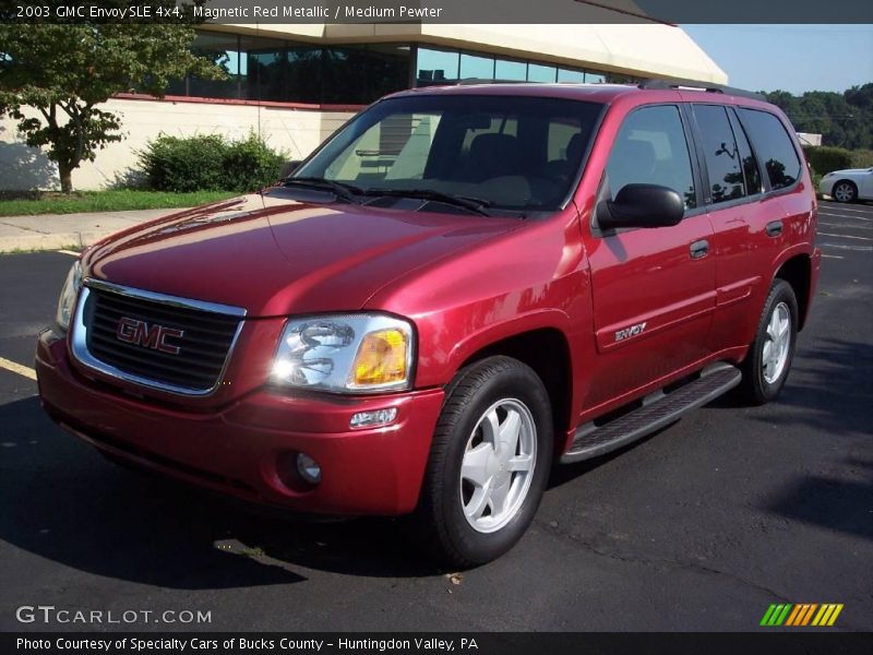 Magnetic Red Metallic / Medium Pewter 2003 GMC Envoy SLE 4x4