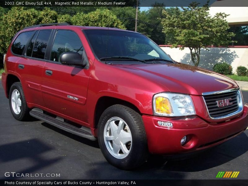 Magnetic Red Metallic / Medium Pewter 2003 GMC Envoy SLE 4x4
