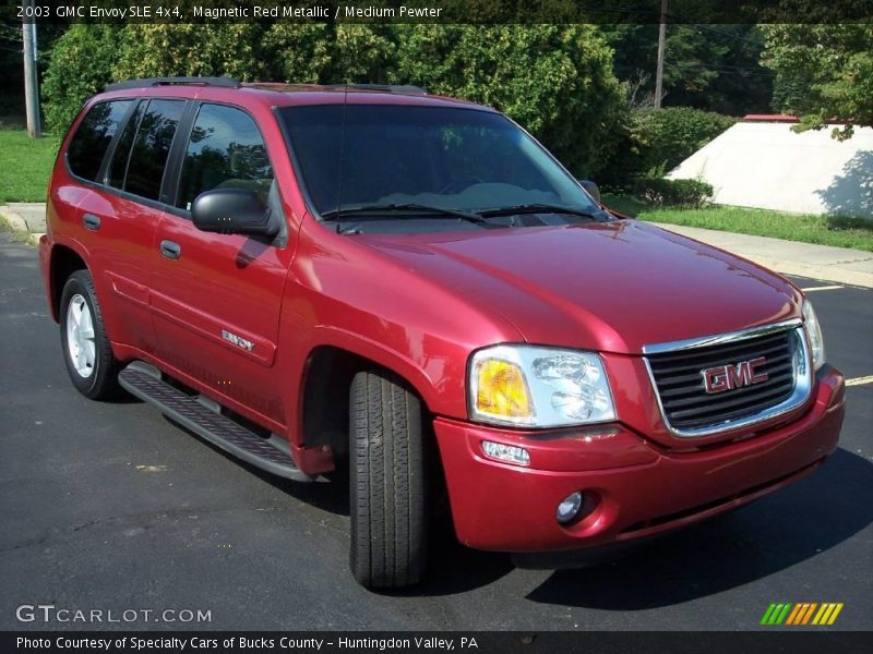 Magnetic Red Metallic / Medium Pewter 2003 GMC Envoy SLE 4x4