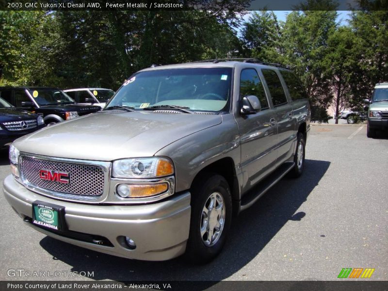 Pewter Metallic / Sandstone 2003 GMC Yukon XL Denali AWD
