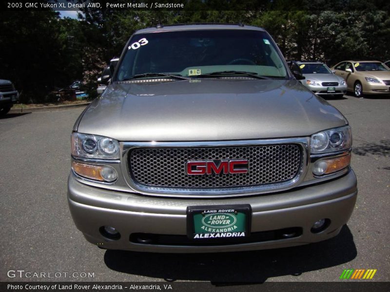 Pewter Metallic / Sandstone 2003 GMC Yukon XL Denali AWD