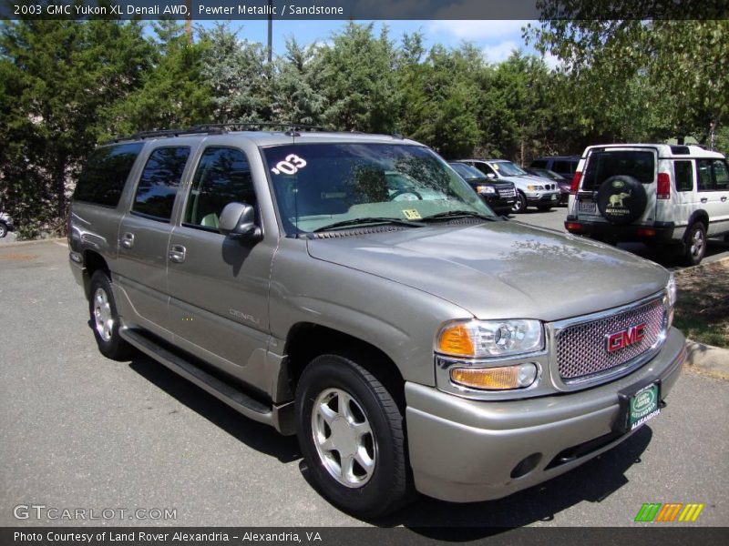 Pewter Metallic / Sandstone 2003 GMC Yukon XL Denali AWD