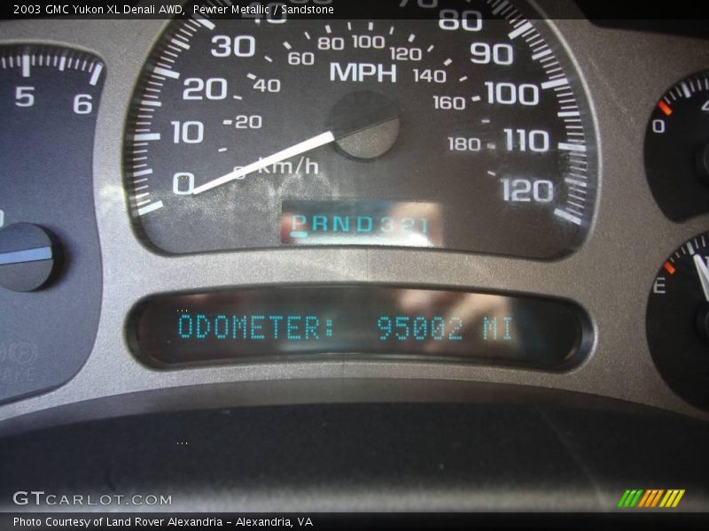 Pewter Metallic / Sandstone 2003 GMC Yukon XL Denali AWD