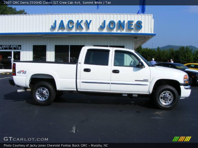 Summit White / Tan 2007 GMC Sierra 2500HD Classic SLT Crew Cab 4x4