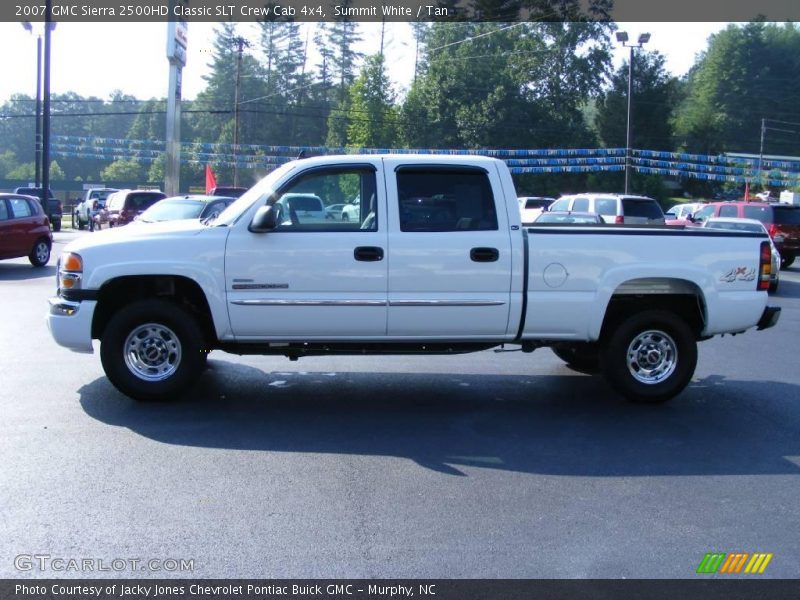 Summit White / Tan 2007 GMC Sierra 2500HD Classic SLT Crew Cab 4x4