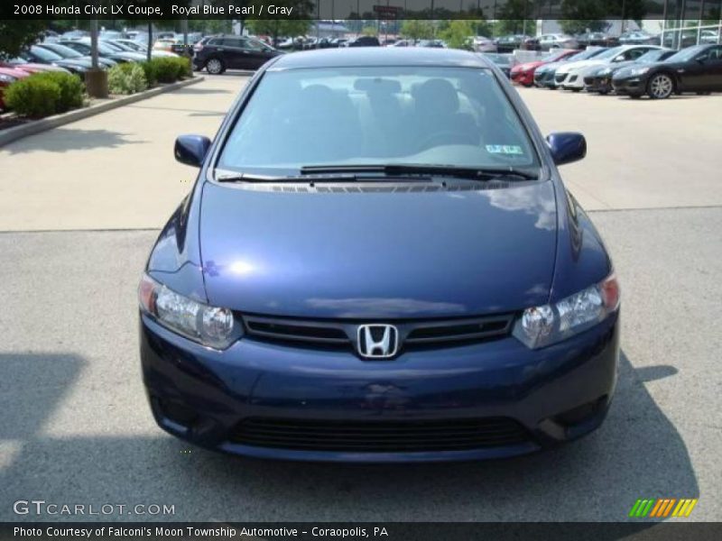 Royal Blue Pearl / Gray 2008 Honda Civic LX Coupe