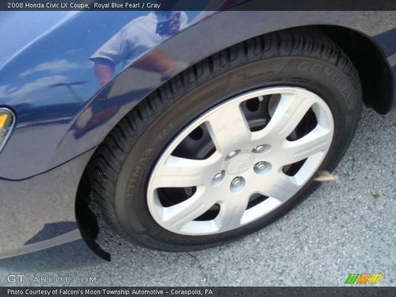 Royal Blue Pearl / Gray 2008 Honda Civic LX Coupe