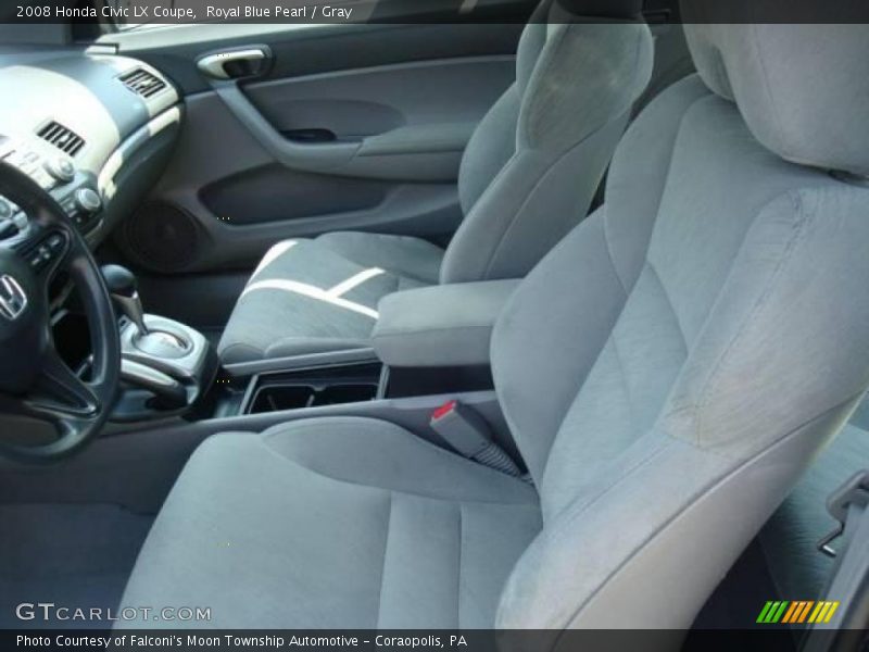 Royal Blue Pearl / Gray 2008 Honda Civic LX Coupe