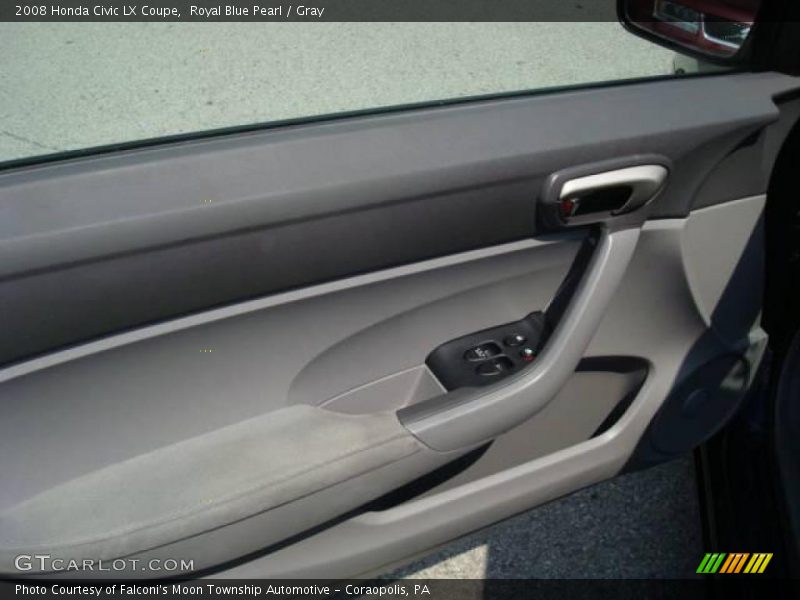 Royal Blue Pearl / Gray 2008 Honda Civic LX Coupe