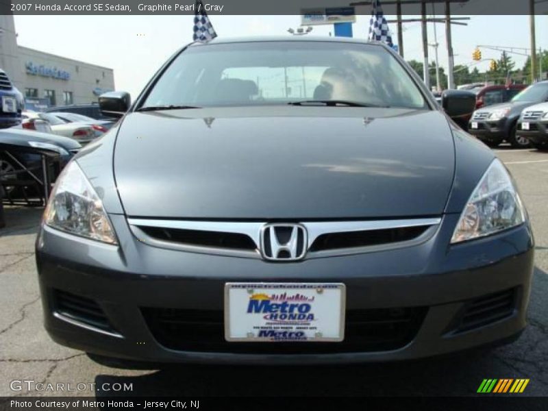 Graphite Pearl / Gray 2007 Honda Accord SE Sedan