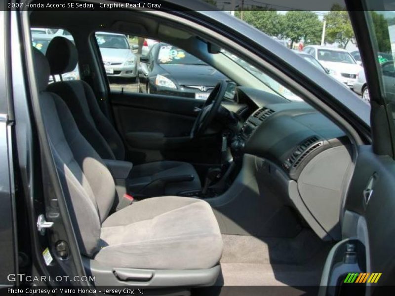 Graphite Pearl / Gray 2007 Honda Accord SE Sedan