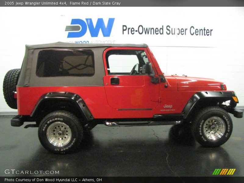Flame Red / Dark Slate Gray 2005 Jeep Wrangler Unlimited 4x4
