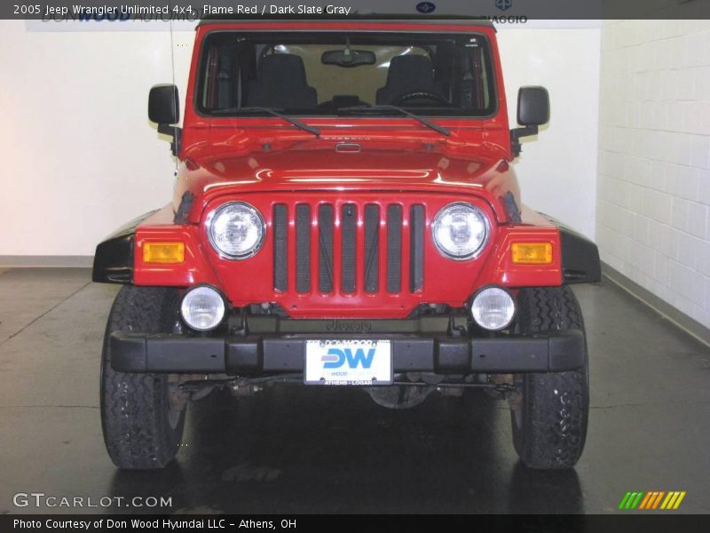 Flame Red / Dark Slate Gray 2005 Jeep Wrangler Unlimited 4x4