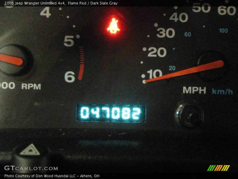 Flame Red / Dark Slate Gray 2005 Jeep Wrangler Unlimited 4x4