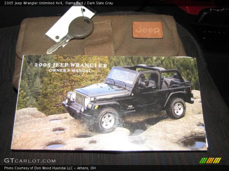 Flame Red / Dark Slate Gray 2005 Jeep Wrangler Unlimited 4x4