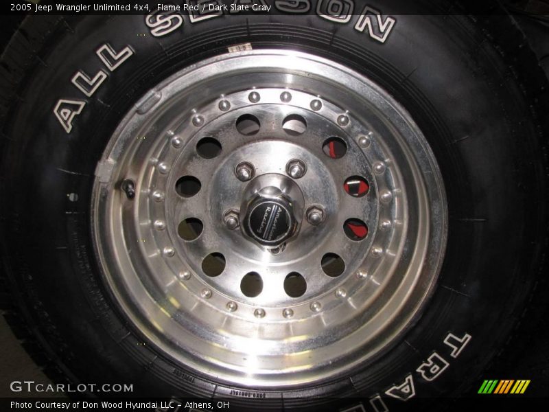 Flame Red / Dark Slate Gray 2005 Jeep Wrangler Unlimited 4x4