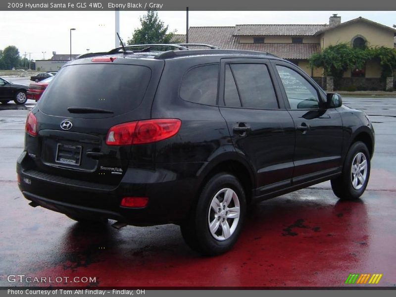 Ebony Black / Gray 2009 Hyundai Santa Fe GLS 4WD