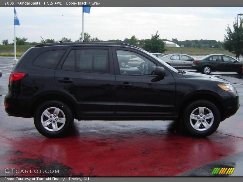 Ebony Black / Gray 2009 Hyundai Santa Fe GLS 4WD