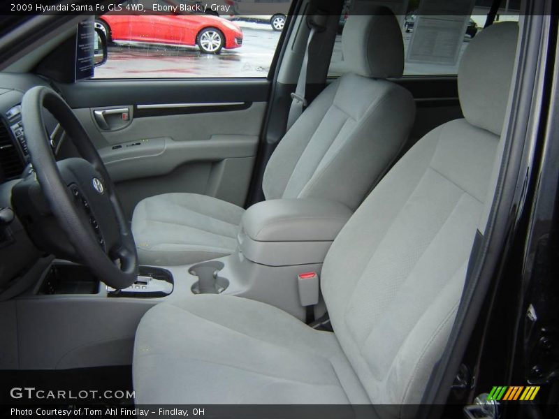 Ebony Black / Gray 2009 Hyundai Santa Fe GLS 4WD