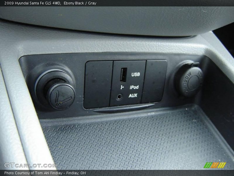 Ebony Black / Gray 2009 Hyundai Santa Fe GLS 4WD