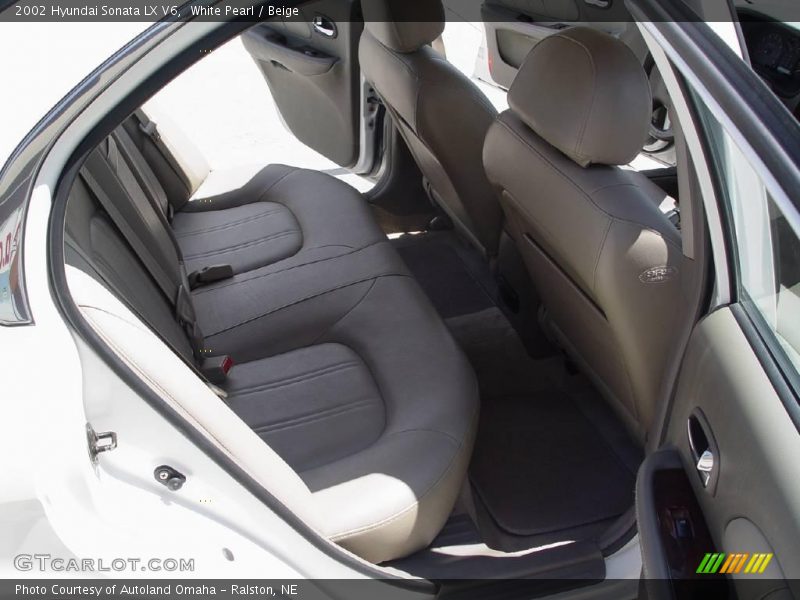 White Pearl / Beige 2002 Hyundai Sonata LX V6