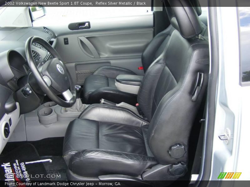 Reflex Silver Metallic / Black 2002 Volkswagen New Beetle Sport 1.8T Coupe