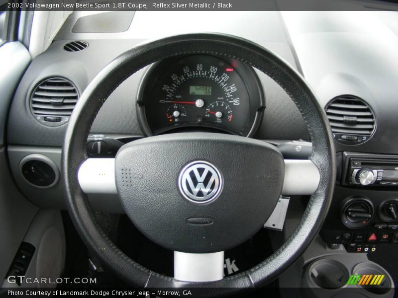 Reflex Silver Metallic / Black 2002 Volkswagen New Beetle Sport 1.8T Coupe