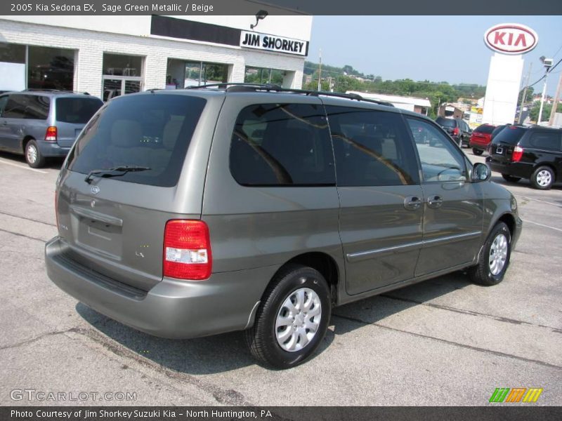Sage Green Metallic / Beige 2005 Kia Sedona EX