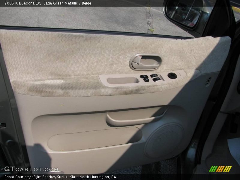 Sage Green Metallic / Beige 2005 Kia Sedona EX