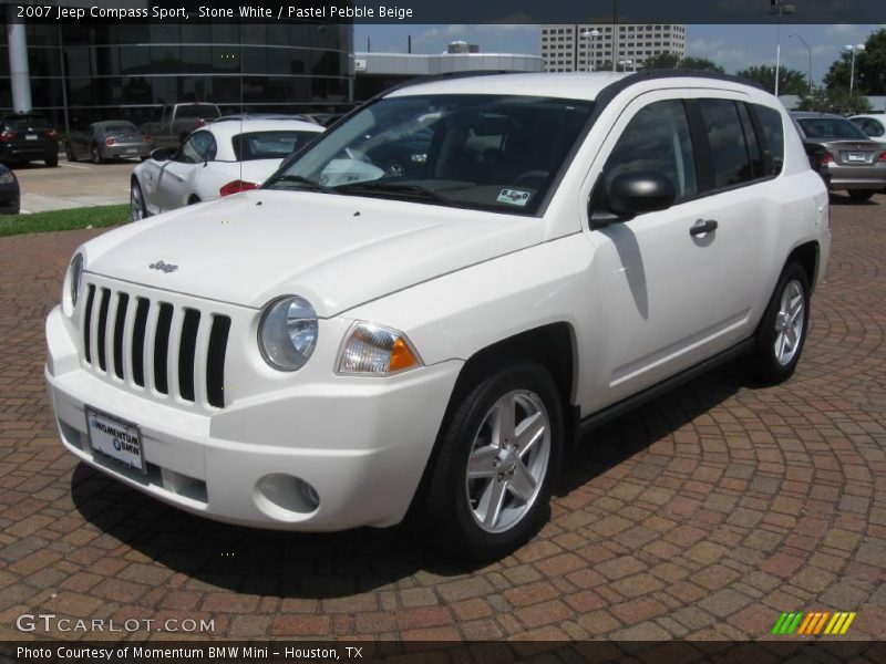 Stone White / Pastel Pebble Beige 2007 Jeep Compass Sport