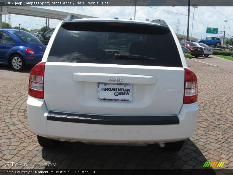 Stone White / Pastel Pebble Beige 2007 Jeep Compass Sport