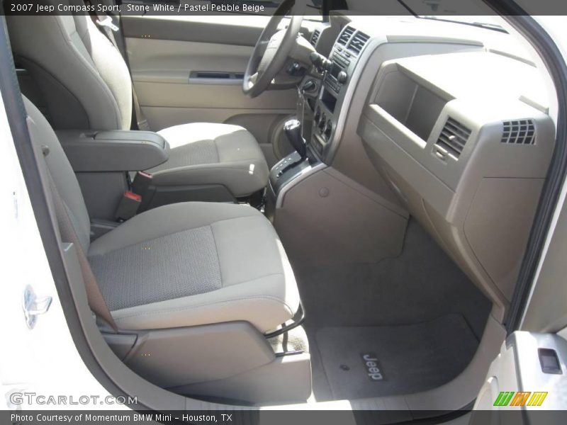 Stone White / Pastel Pebble Beige 2007 Jeep Compass Sport