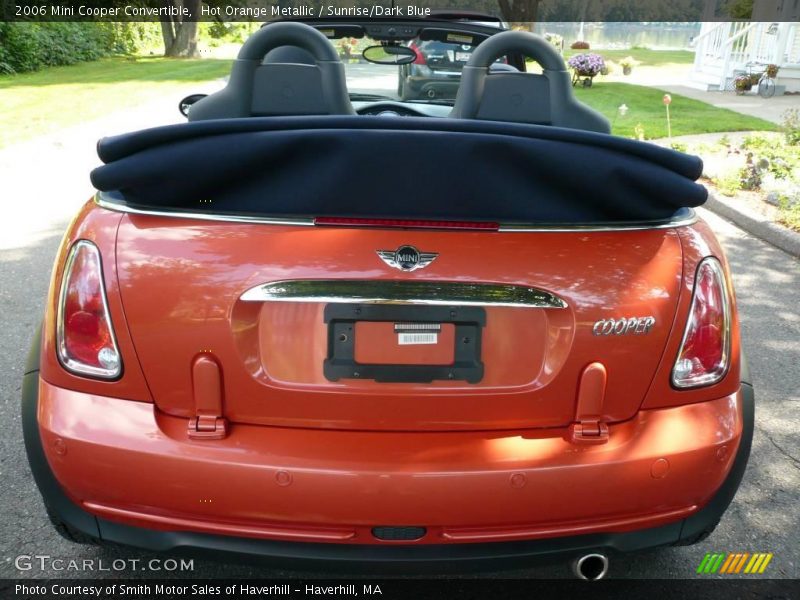 Hot Orange Metallic / Sunrise/Dark Blue 2006 Mini Cooper Convertible