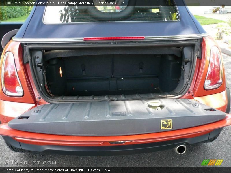 Hot Orange Metallic / Sunrise/Dark Blue 2006 Mini Cooper Convertible