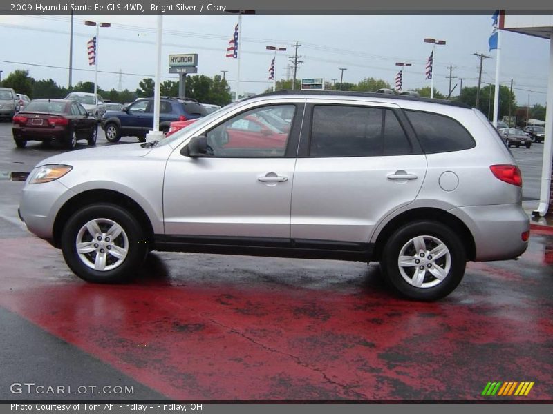 Bright Silver / Gray 2009 Hyundai Santa Fe GLS 4WD