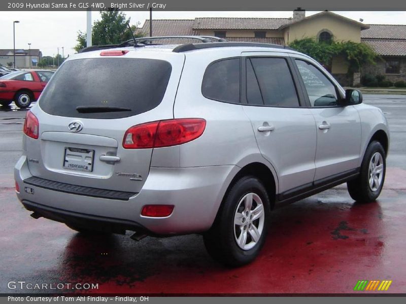 Bright Silver / Gray 2009 Hyundai Santa Fe GLS 4WD