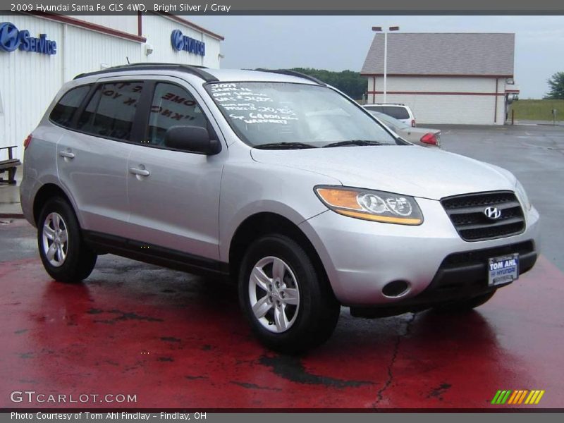 Bright Silver / Gray 2009 Hyundai Santa Fe GLS 4WD