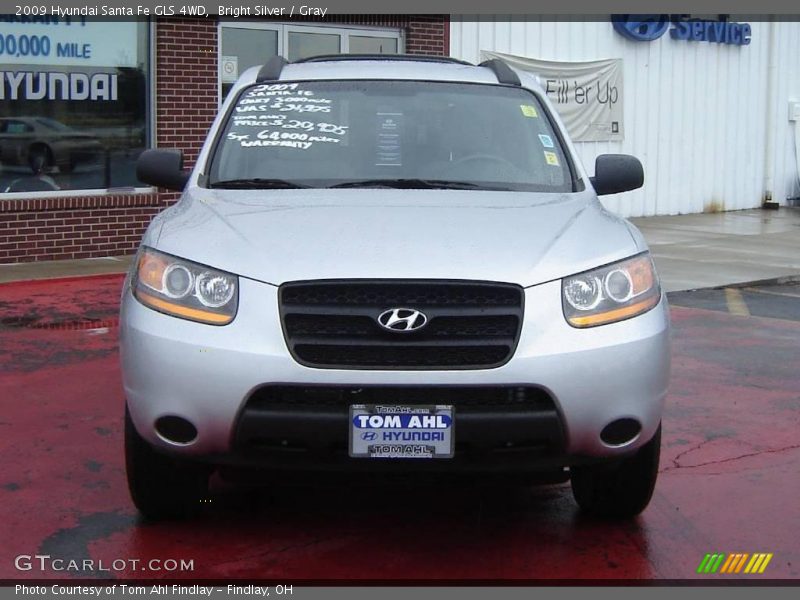 Bright Silver / Gray 2009 Hyundai Santa Fe GLS 4WD