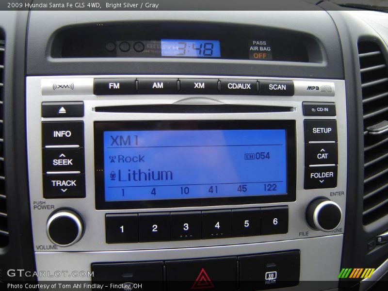 Bright Silver / Gray 2009 Hyundai Santa Fe GLS 4WD