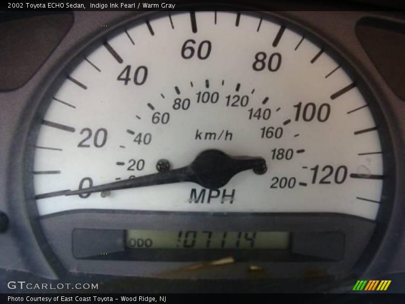 Indigo Ink Pearl / Warm Gray 2002 Toyota ECHO Sedan